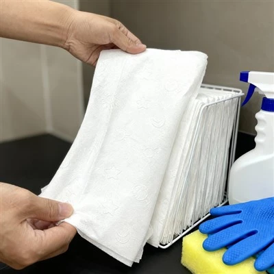 Material não tecido com padrão estrela
